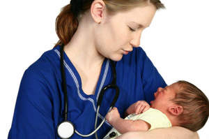 Dialogo di un neonato con il suo infermiere