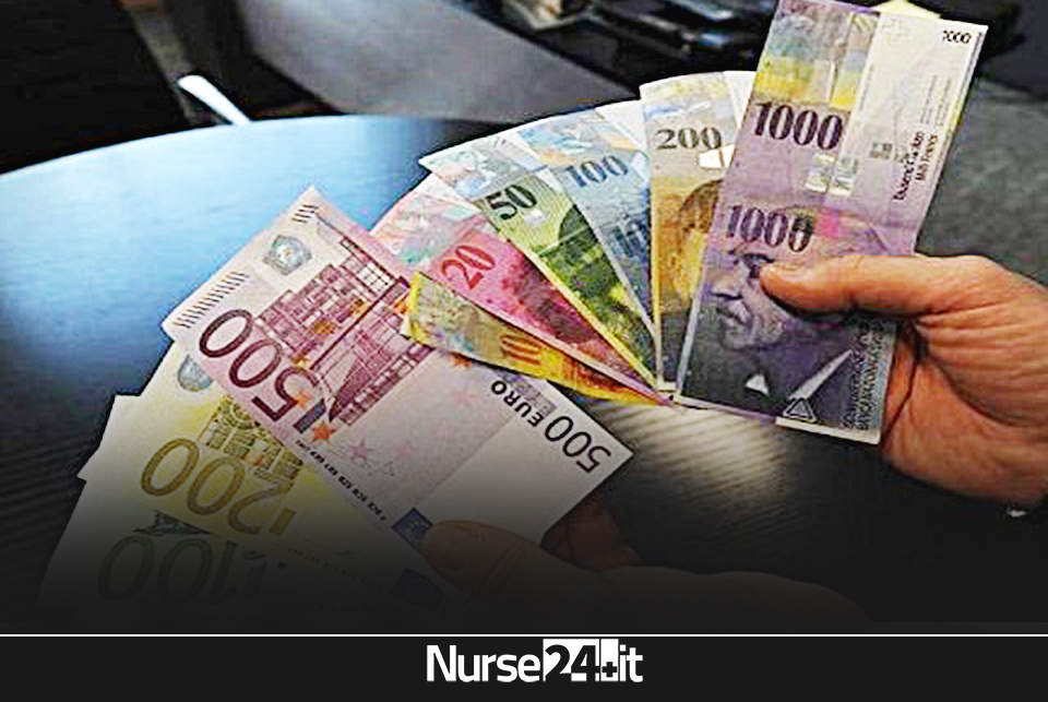 La Svizzera “sgancia” l’euro, per gli Infermieri 600 euro in più.