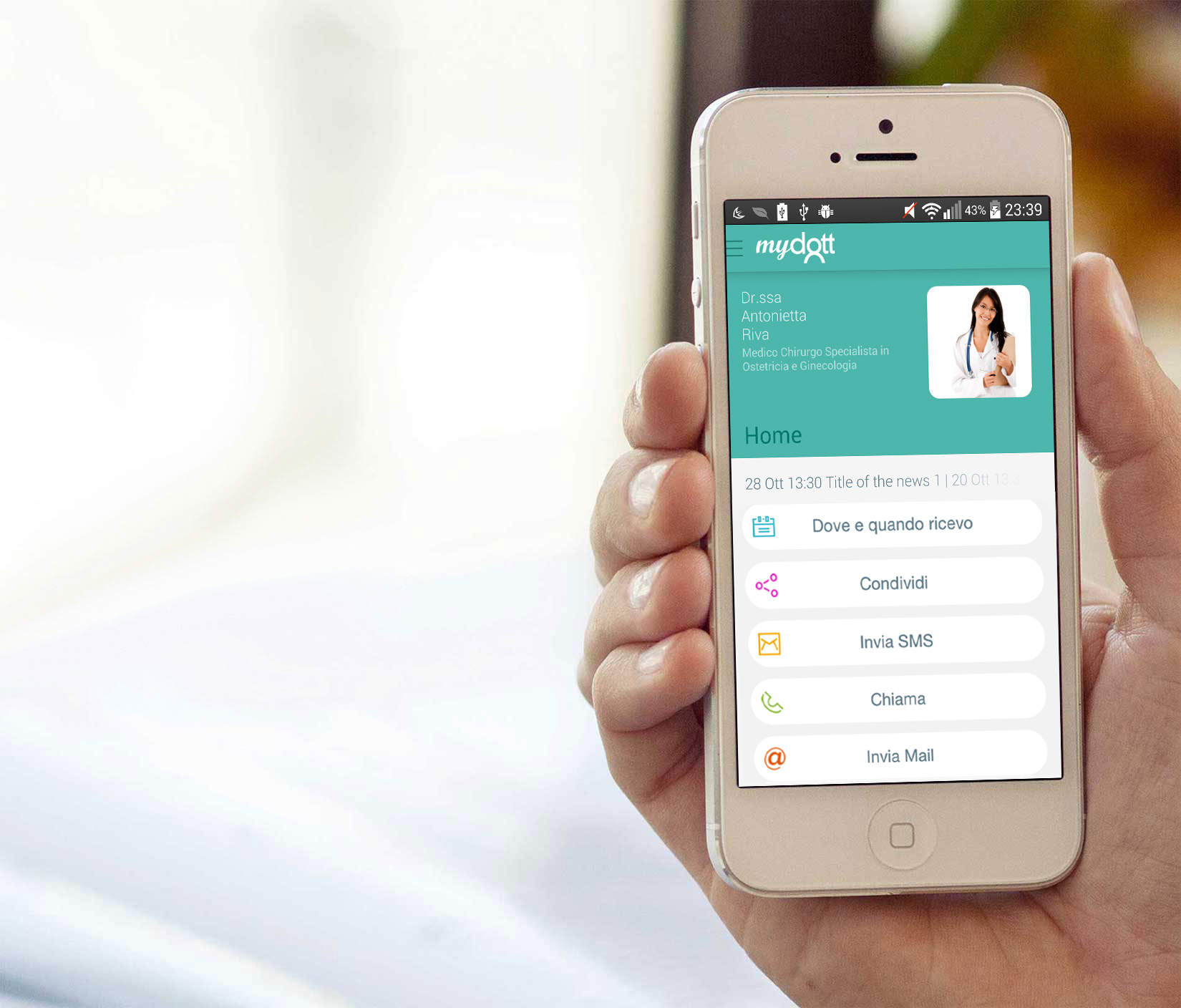 Nasce MyDott, la prima App che mette in comunicazione Medici e Pazienti