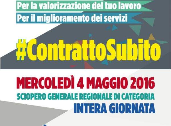 Regione Piemonte, 4 maggio sciopero generale regionale unitario di tutti i comparti pubblici e privati